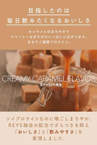 REYS レイズ ソイ プロテイン 山澤 礼明 監修 1kg 国内製造 ビタミン7種配合 SOY ぷろていん ソイプロテイン (生キャラメル風味)
