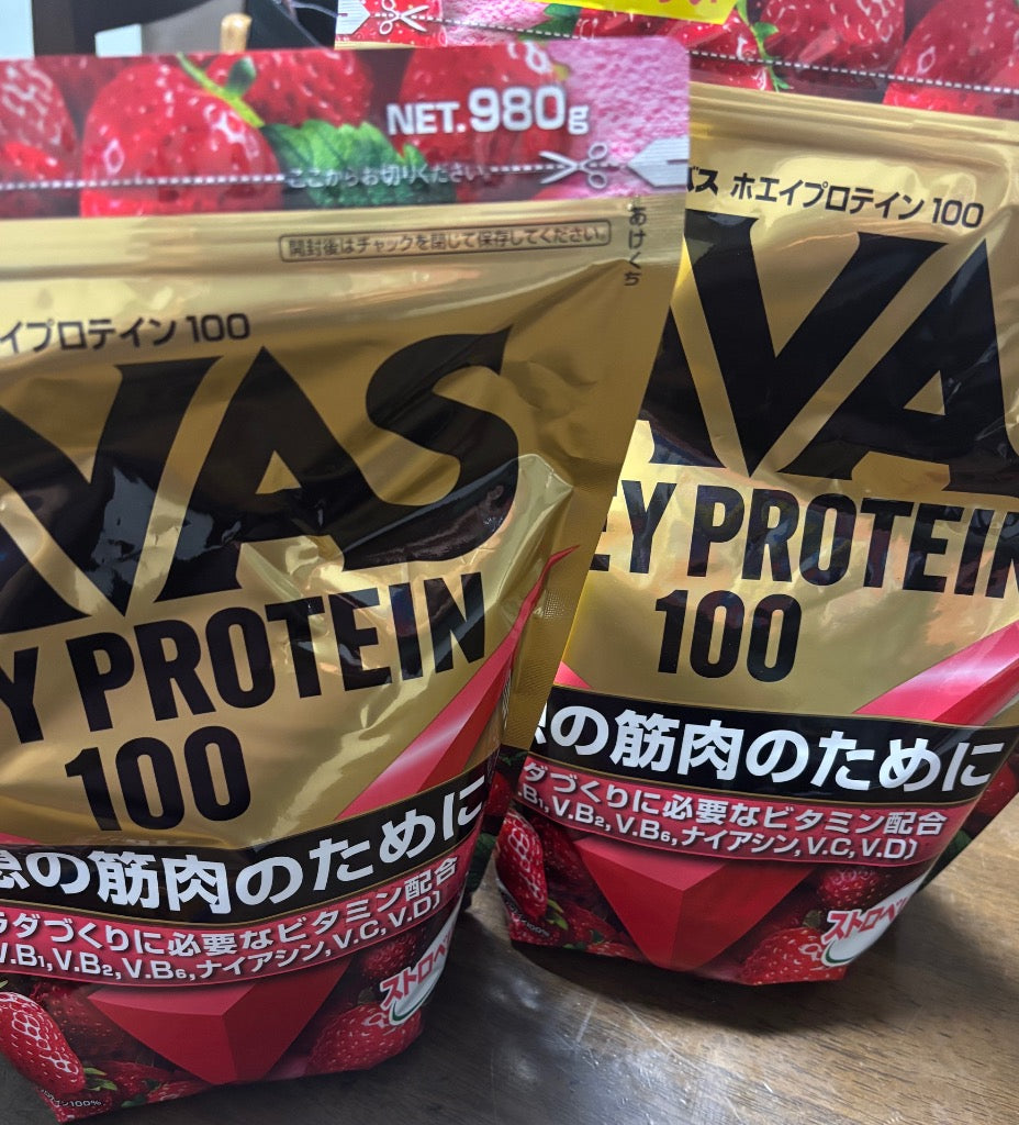 明治　ザバス　ホエイプロテイン１００　ストロベリー味　９８０ｇ　１パック