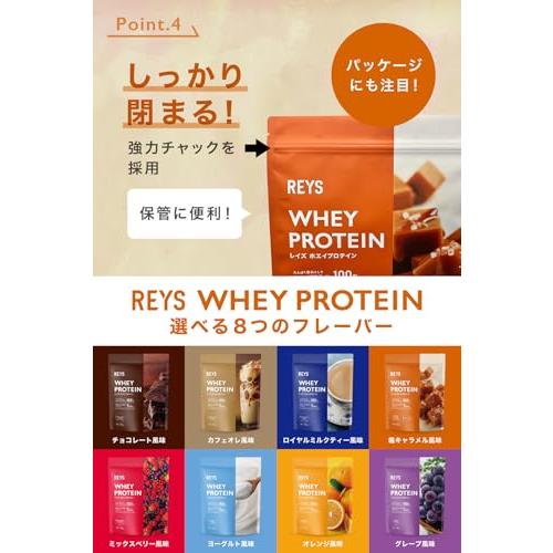 REYS レイズ ホエイ プロテイン 山澤 礼明 監修 1kg 国内製造 ビタミン7種配合 WPCプロテイン ぷろていん ホエイプロテイン (塩キャラメル風味)